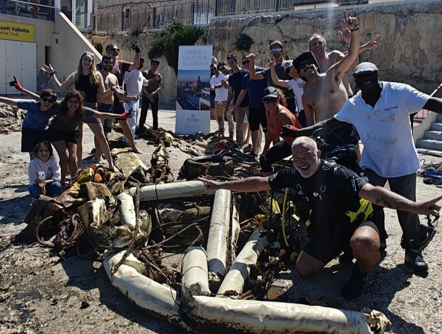 Coast-is-clear-cleanup-marsamxett-harbour