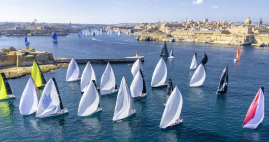 Rolex Middle Sea Race 2026 yacht fleet starting from Grand Harbour Valletta Malta